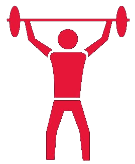 man lift barbell icon