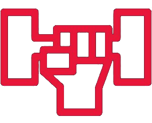 hand holding dumbbell icon